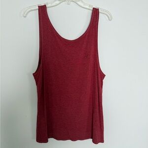 ZYIA Deep Red Low Back Tank Top